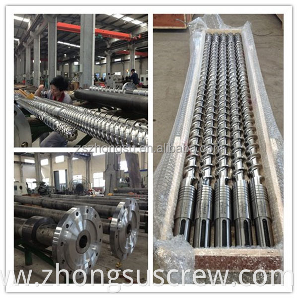 Hard chrome plating PVC single screw and barrel for extruder machine